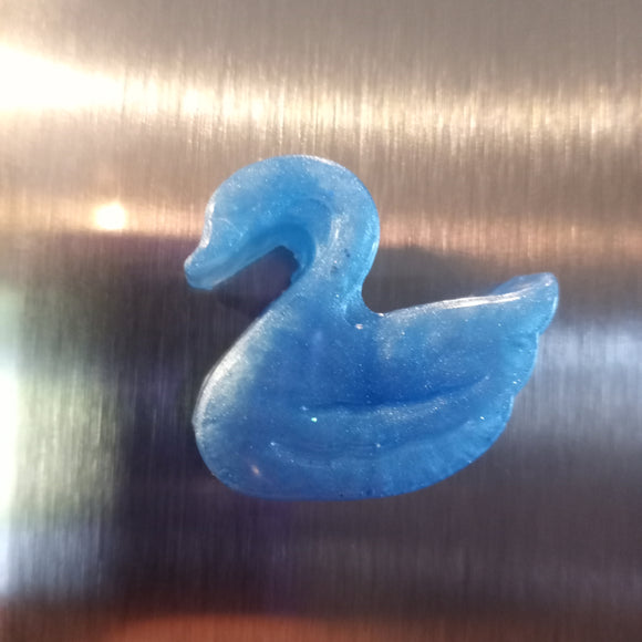 Blue swan magnet