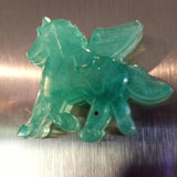 Teal Pegasus unicorn magnet