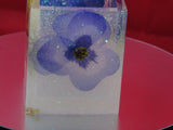 Flower battery operated candle holder