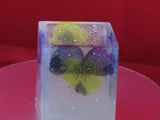 Flower battery operated candle holder